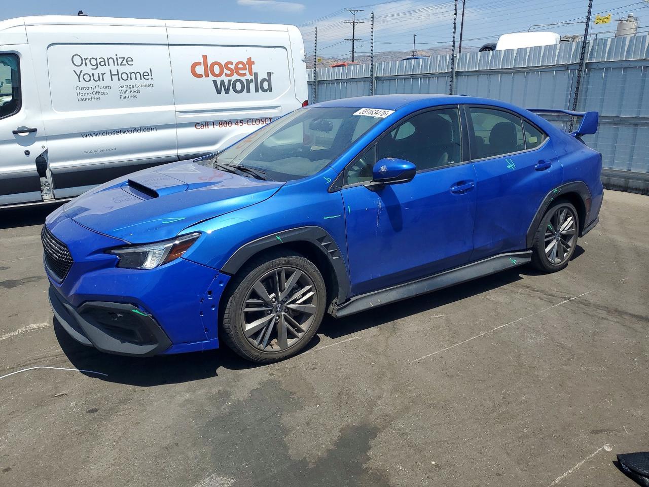 2022 Subaru WRX, VIN JF1VBAA6XN9024968 — Minor dents and scratches