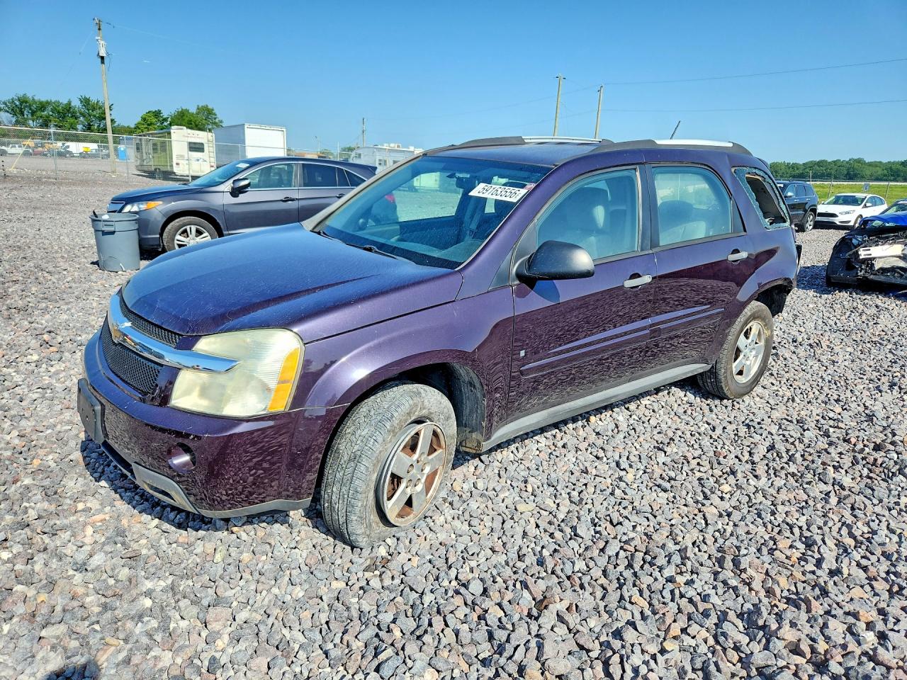 2007 Chevrolet Equinox LS, VIN 2CNDL13F376092684 — Rear end
