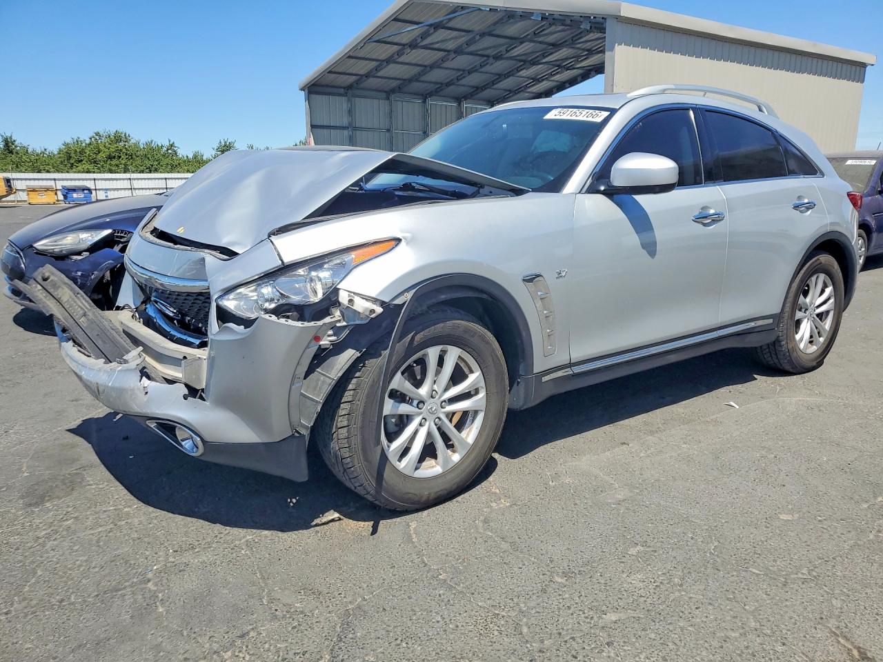 2017 Infiniti QX70, VIN JN8CS1MW8HM414177 — Front end