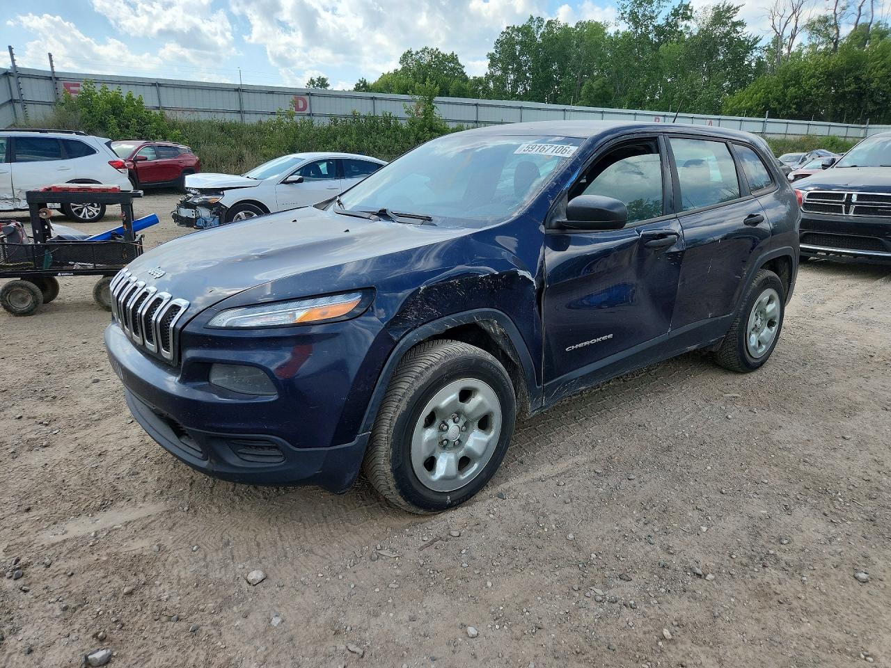 2015 Jeep Cherokee Sport, VIN 1C4PJMAB9FW659316 — По всему кузову