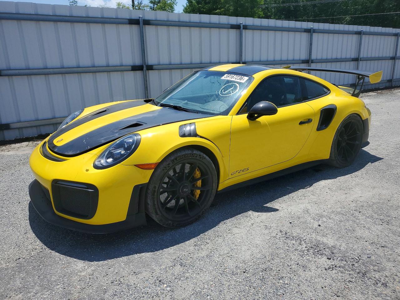 2018 Porsche 911 GT2 RS, VIN WP0AE2A93JS186024 — Зад