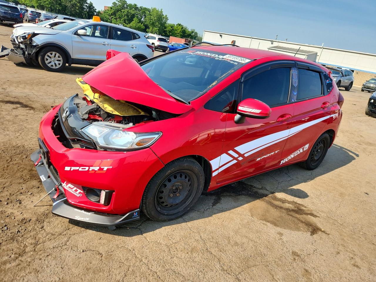 2015 Honda Fit LX, VIN 3HGGK5G54FM721887 — Front end