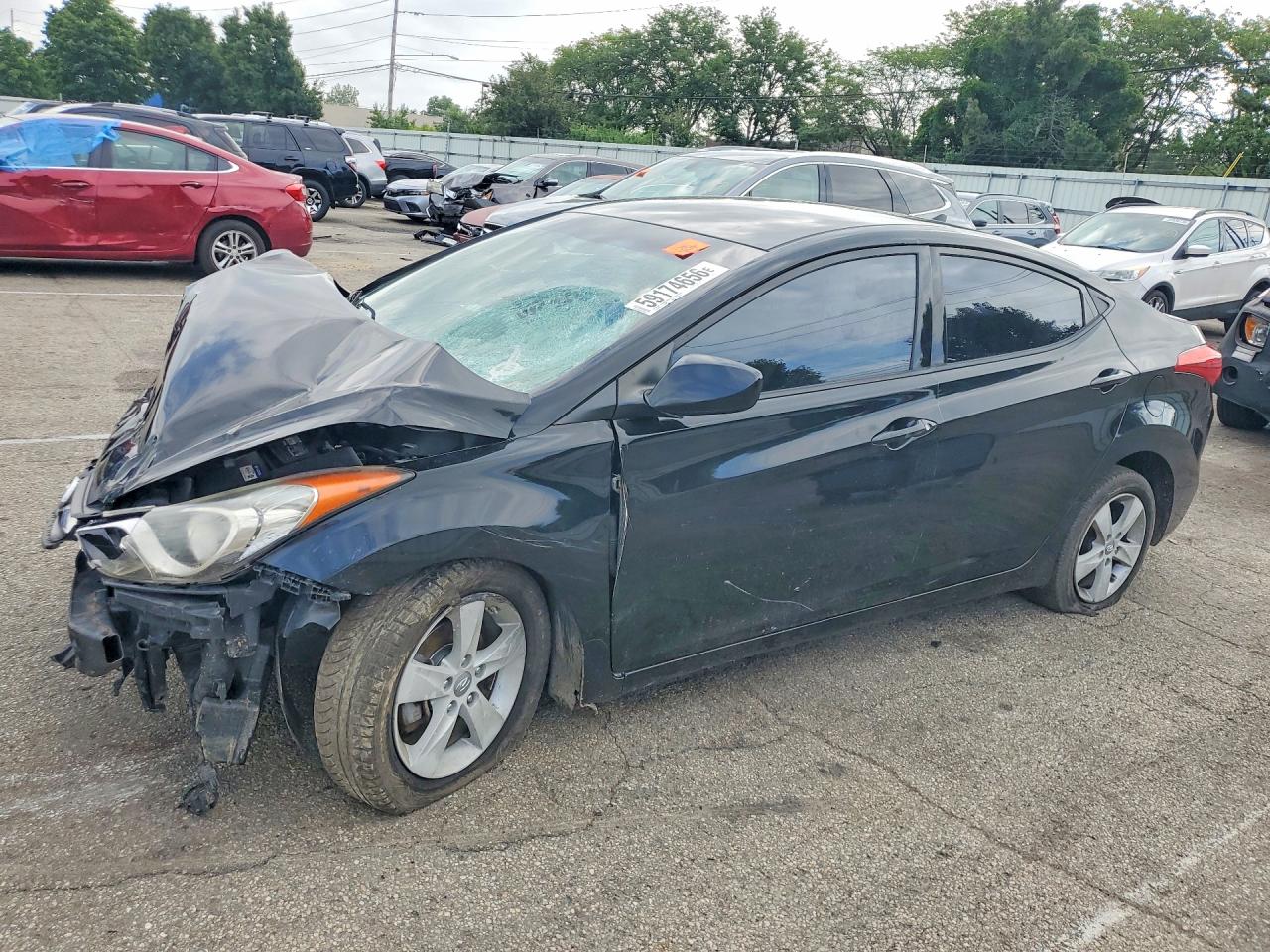 2013 Hyundai Elantra GLS, VIN KMHDH4AE6DU878117 — All over