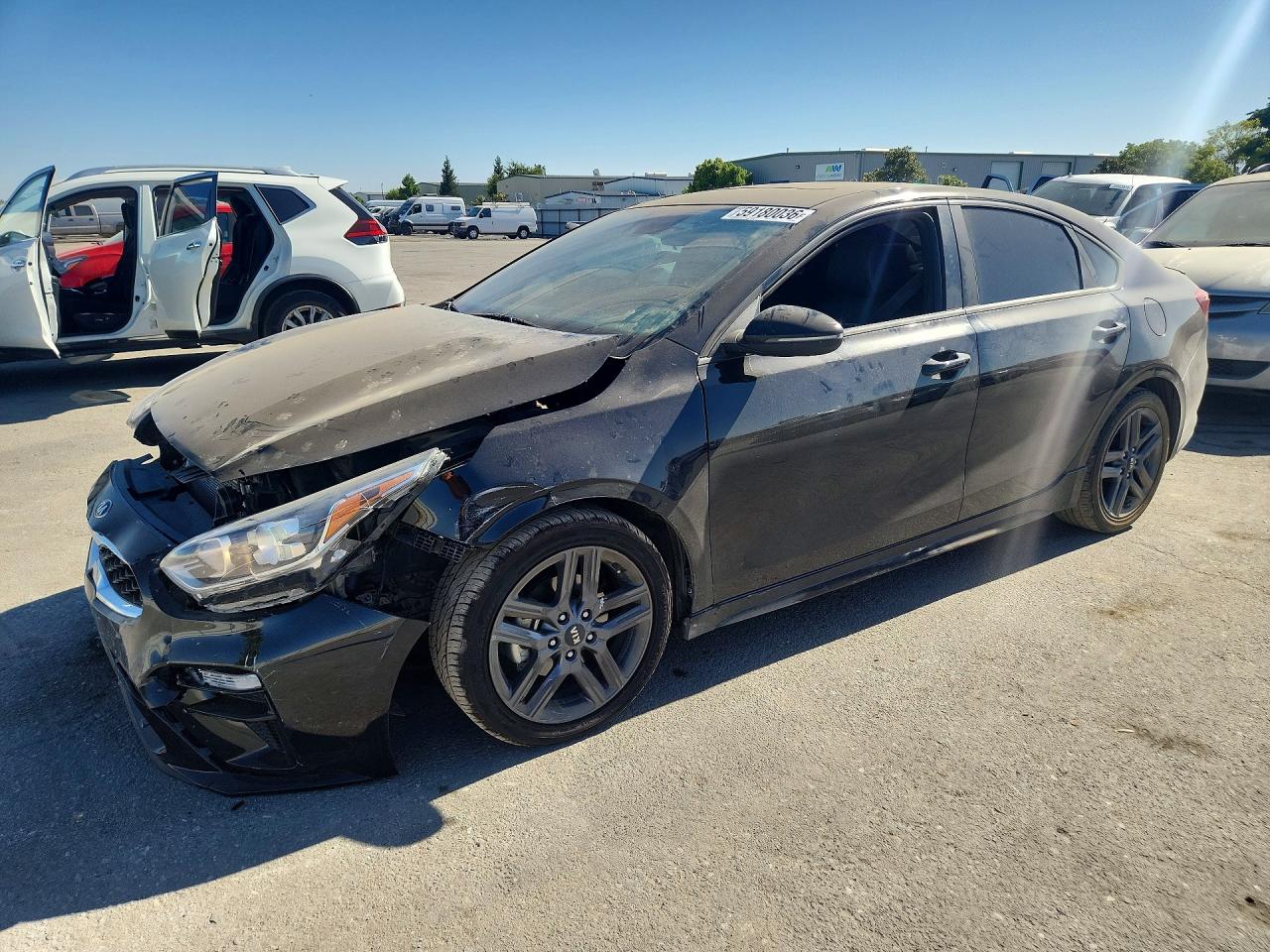 2021 Kia Forte GT-Line, VIN 3KPF34AD9ME350265 — Front end