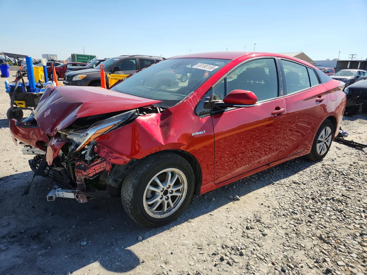 2018 Toyota Prius Two, VIN JTDKBRFU8J3590059 — Front end