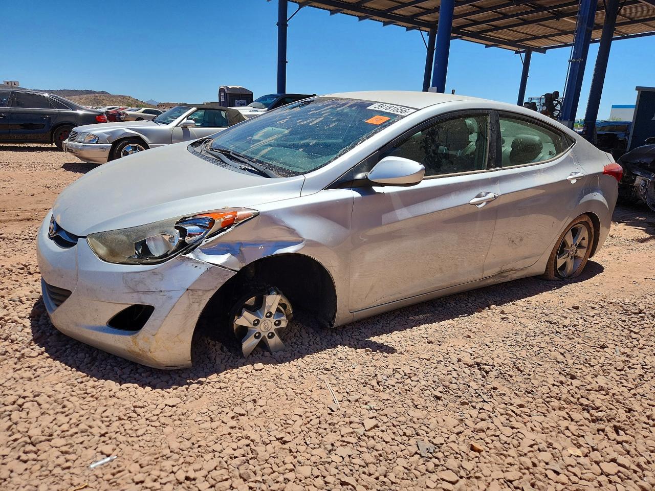 2011 Hyundai Elantra GLS, VIN KMHDH4AE1BU130842 — Front end