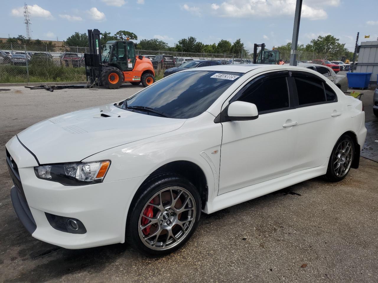 2014 Mitsubishi Lancer Evolution MR, VIN JA32W5FV3EU011211 — Stripped