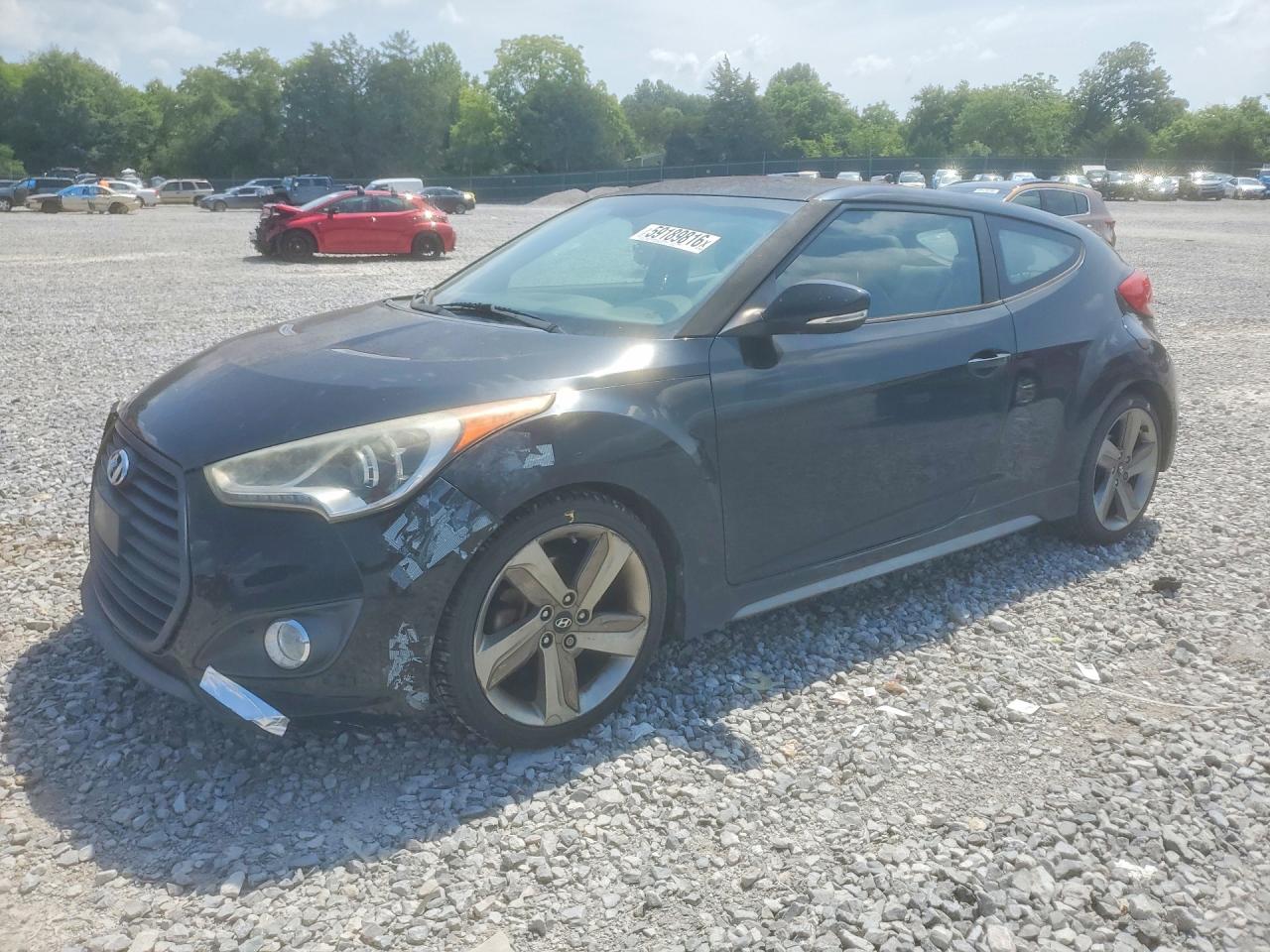 2013 Hyundai Veloster Turbo, VIN KMHTC6AE9DU134680 — Front end