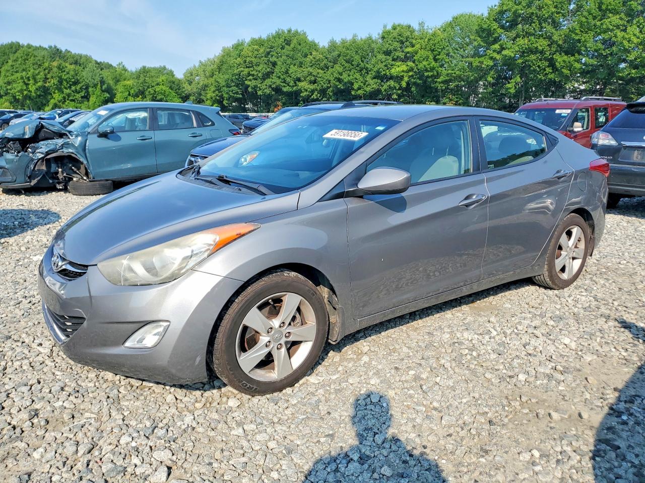 2012 Hyundai Elantra GLS, VIN 5NPDH4AE6CH143053 — Minor dents and scratches