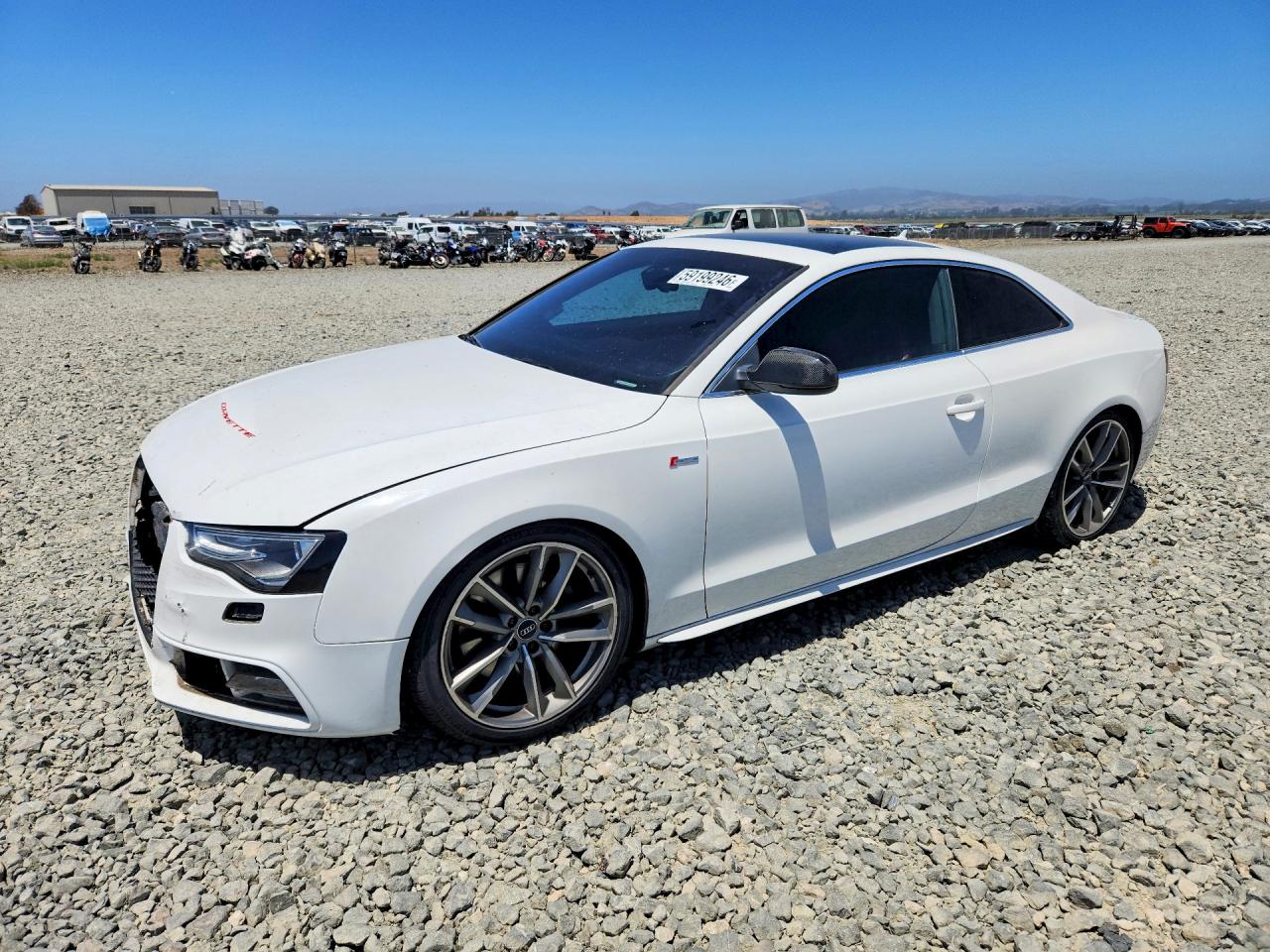 2014 Audi S5 Premium Plus, VIN WAUCGAFRXEA046258 — Front end