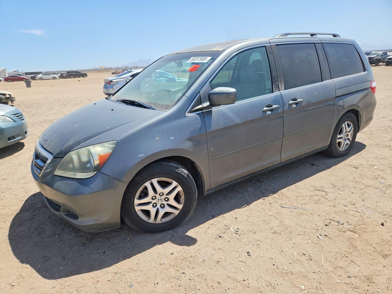 2007 Honda Odyssey EX-L, VIN 5FNRL38707B426249 — Front end