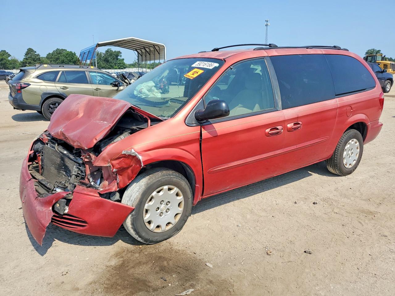 2003 Chrysler Town & Country LX, VIN 2C8GP44343R140986 — Front end
