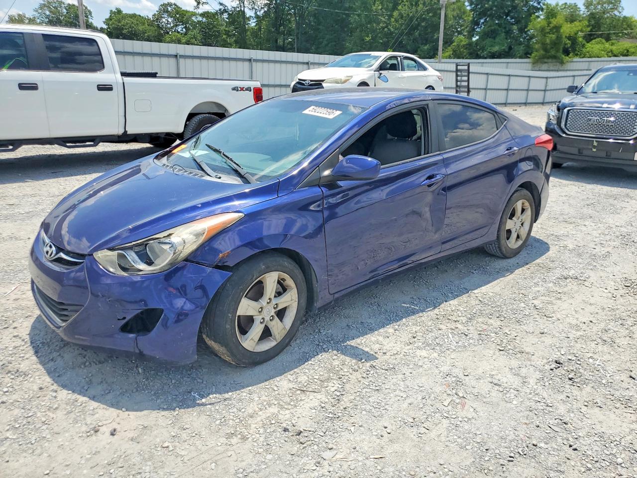 2012 Hyundai Elantra GLS, VIN 5NPDH4AE8CH096026 — Front end