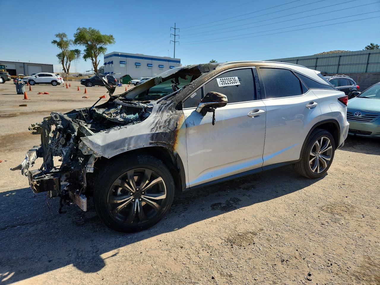 2019 Lexus RX 350, VIN 2T2ZZMCA1KC117857 — Burn
