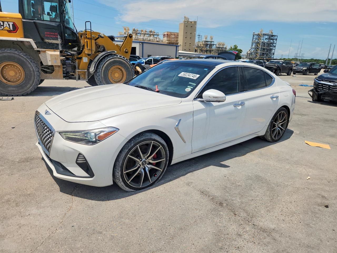 2020 Genesis G70 3.3T, VIN KMTG34LE9LU053590 — Water / flood