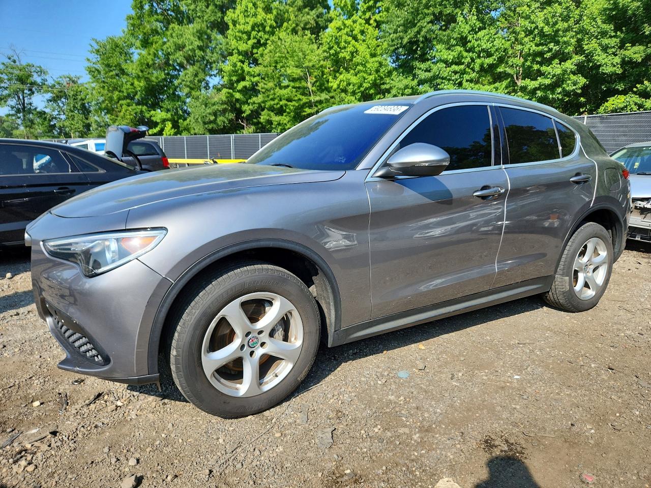 2018 Alfa Romeo Stelvio, VIN ZASFAKAN3J7B96187 — Vandalism