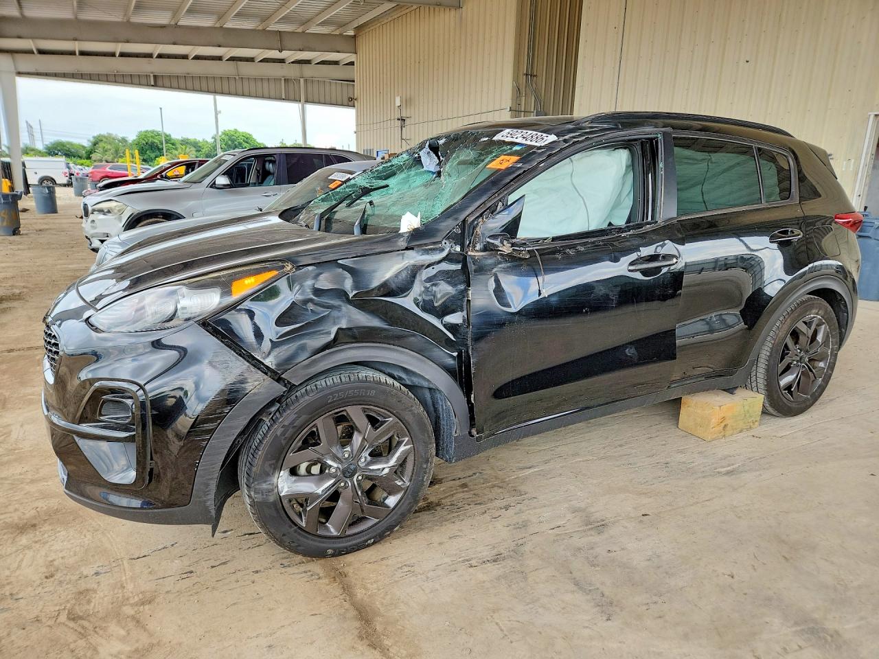 2022 Kia Sportage Nightfall, VIN KNDP63AC0N7949473 — Опрокидывание