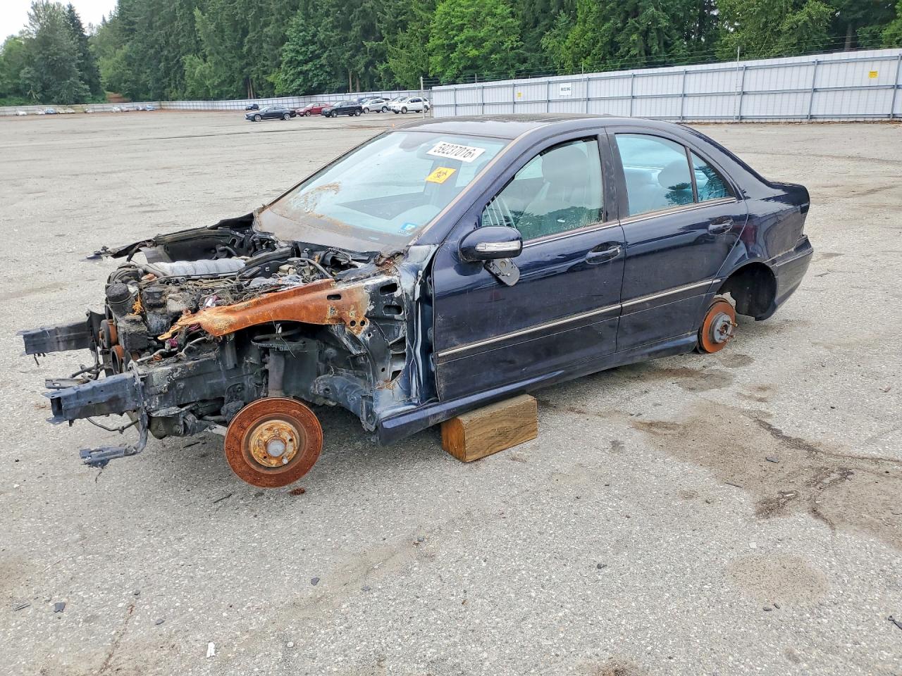 2006 Mercedes-Benz C AMG, VIN WDBRF76J26F777606 — Stripped