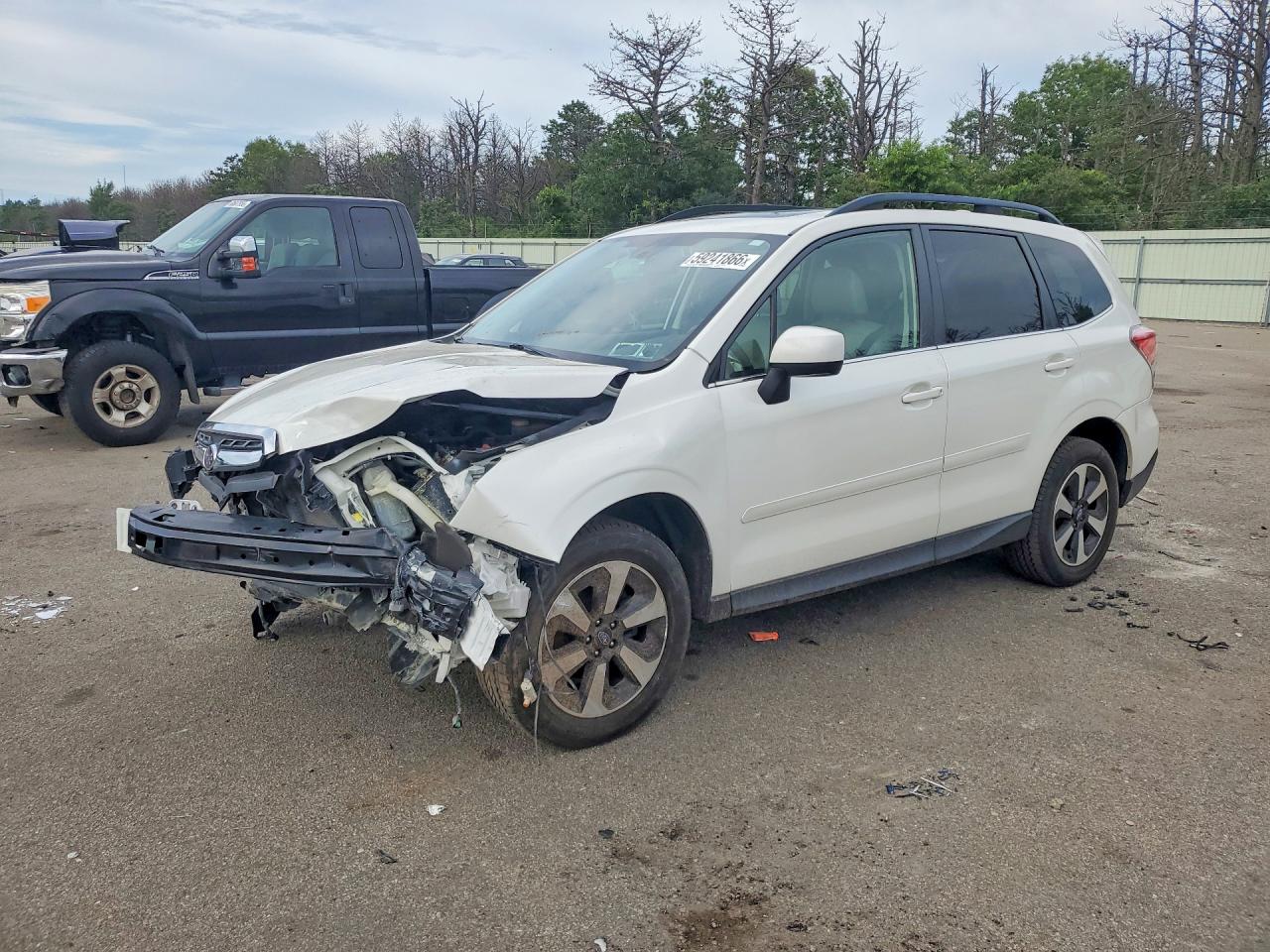 2018 Subaru Forester Limited, VIN JF2SJARC5JH555328 — Engine fire