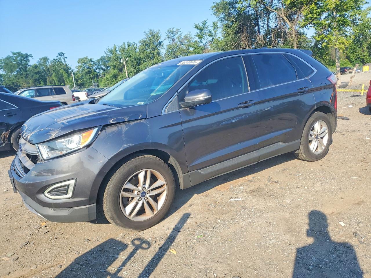 2015 Ford Edge SEL, VIN 2FMTK4J94FBC37556 — Front end