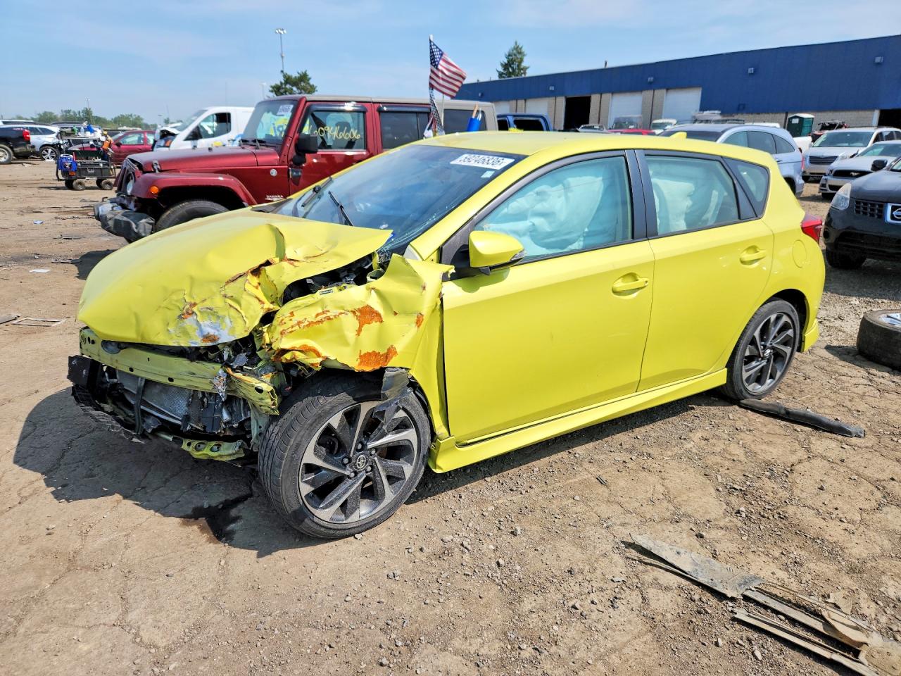 2016 Scion iM, VIN JTNKARJEXGJ516385 — Front end