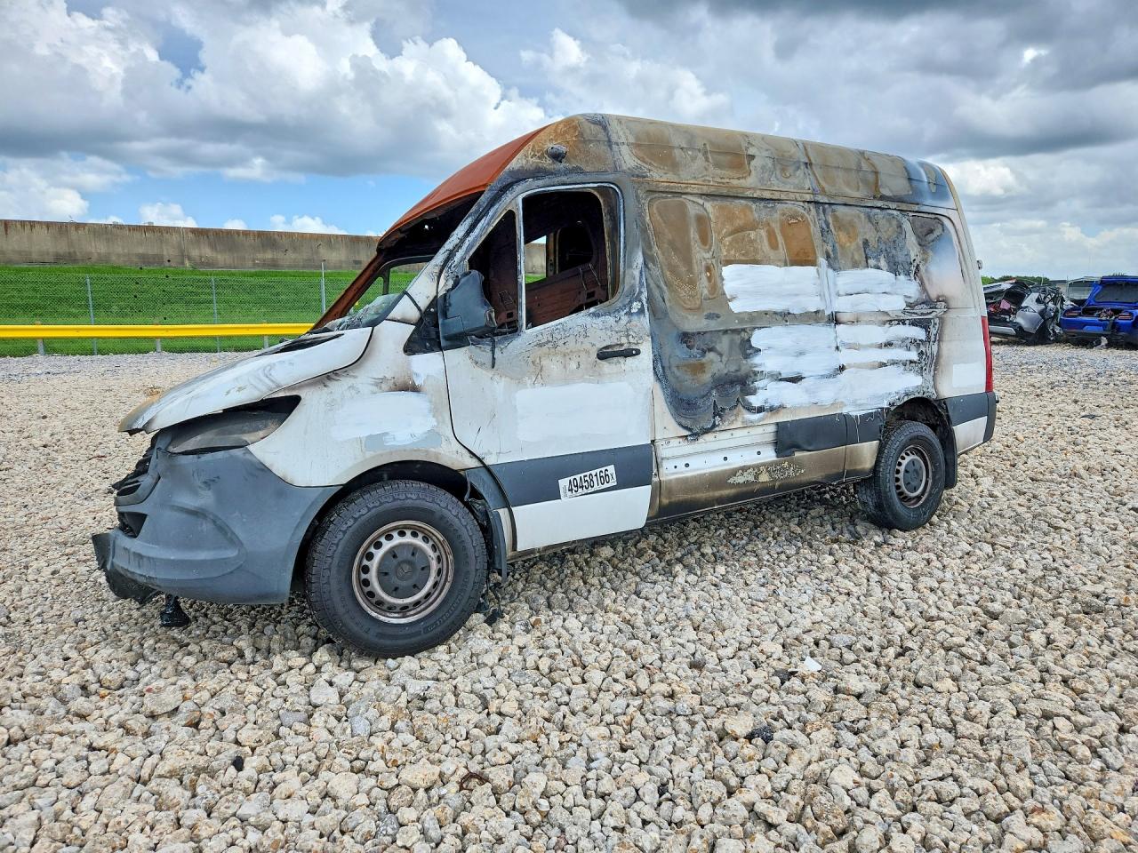 2021 Mercedes-Benz Sprinter Cargo, VIN W1Y4DBHY6MT078827 — Burn