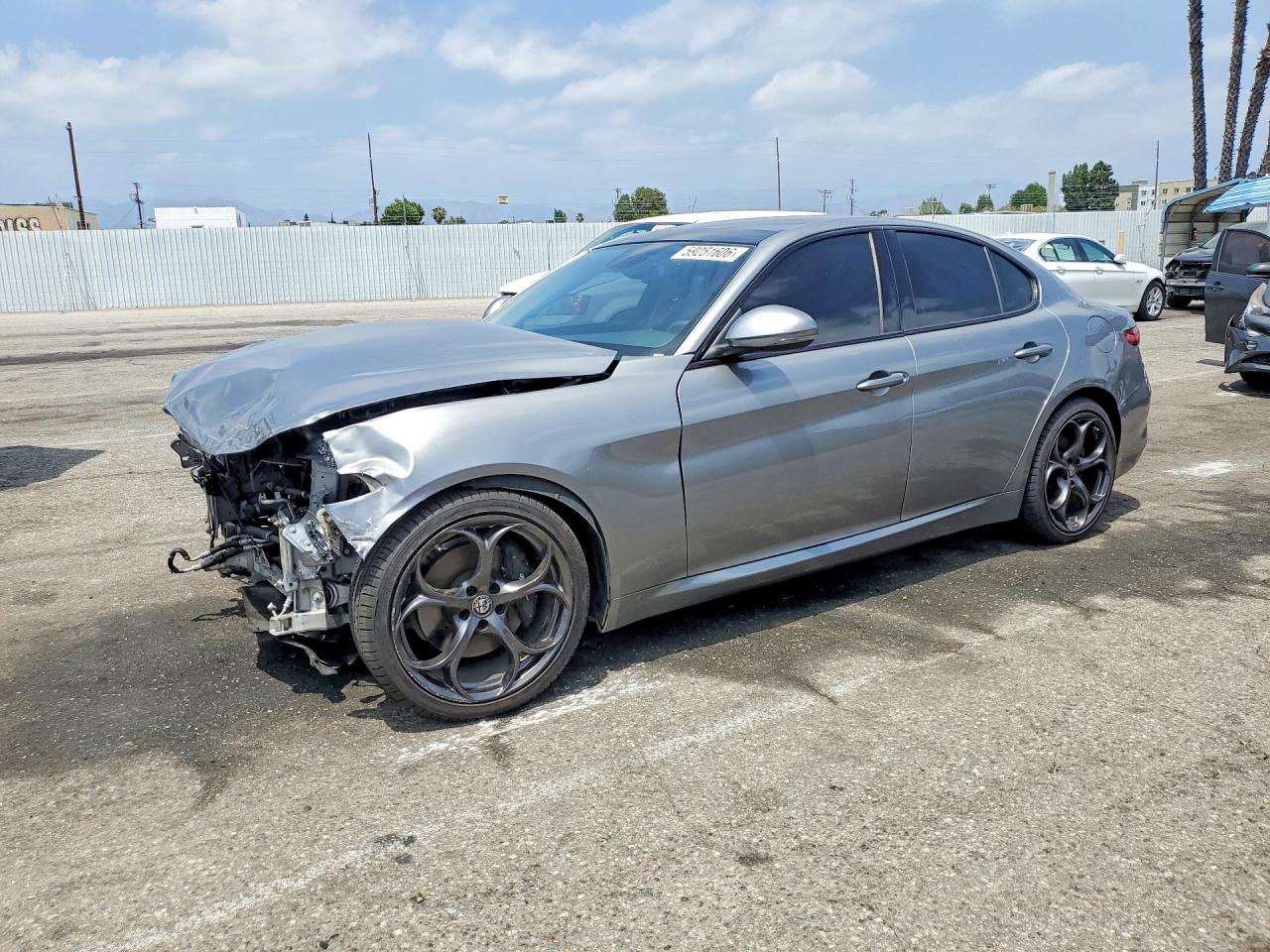 2018 Alfa Romeo Giulia Ti Sport, VIN ZARFAECN2J7583021 — Front end
