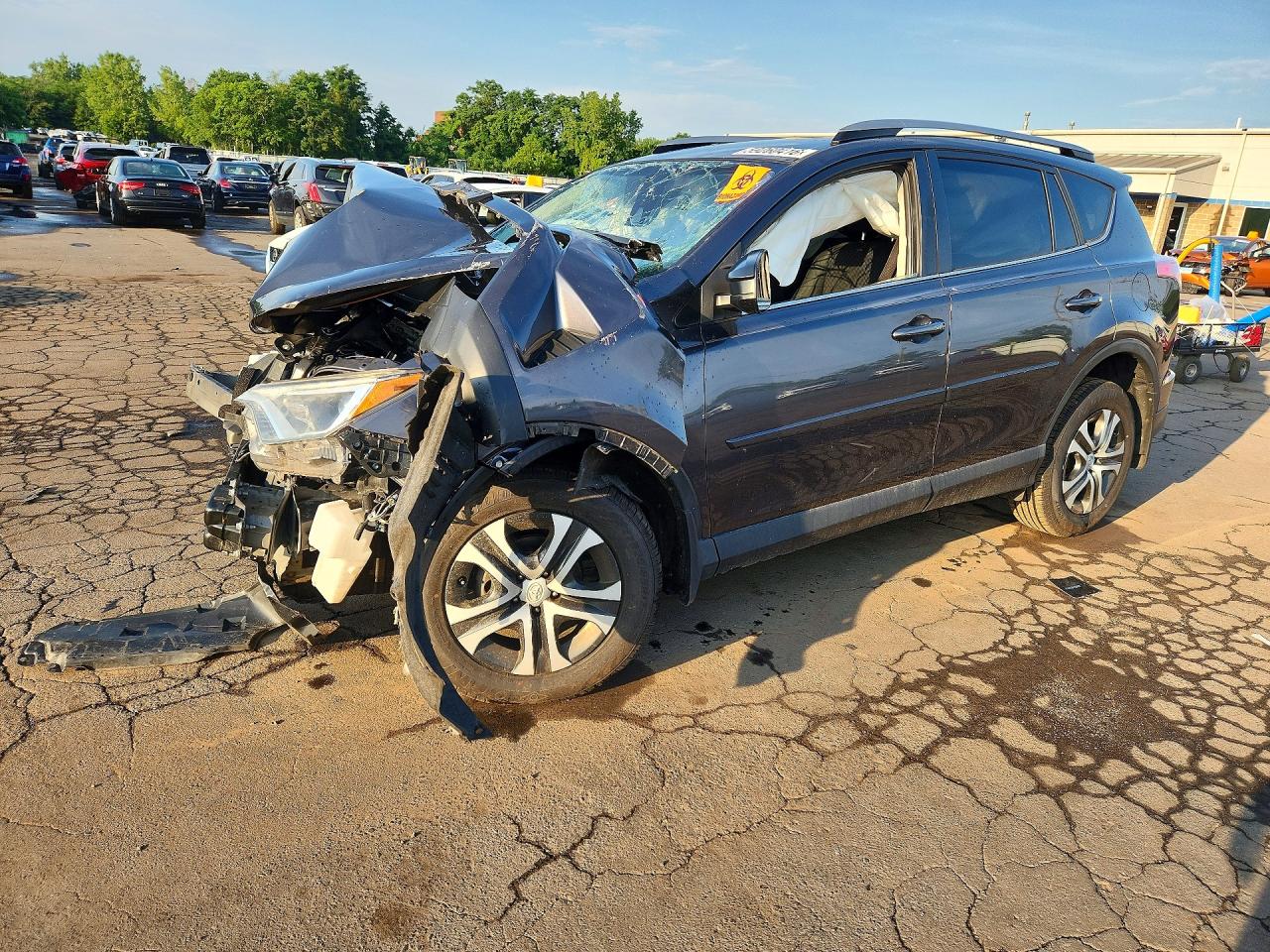 2017 Toyota RAV4 LE, VIN JTMBFREV7HJ708106 — Front end