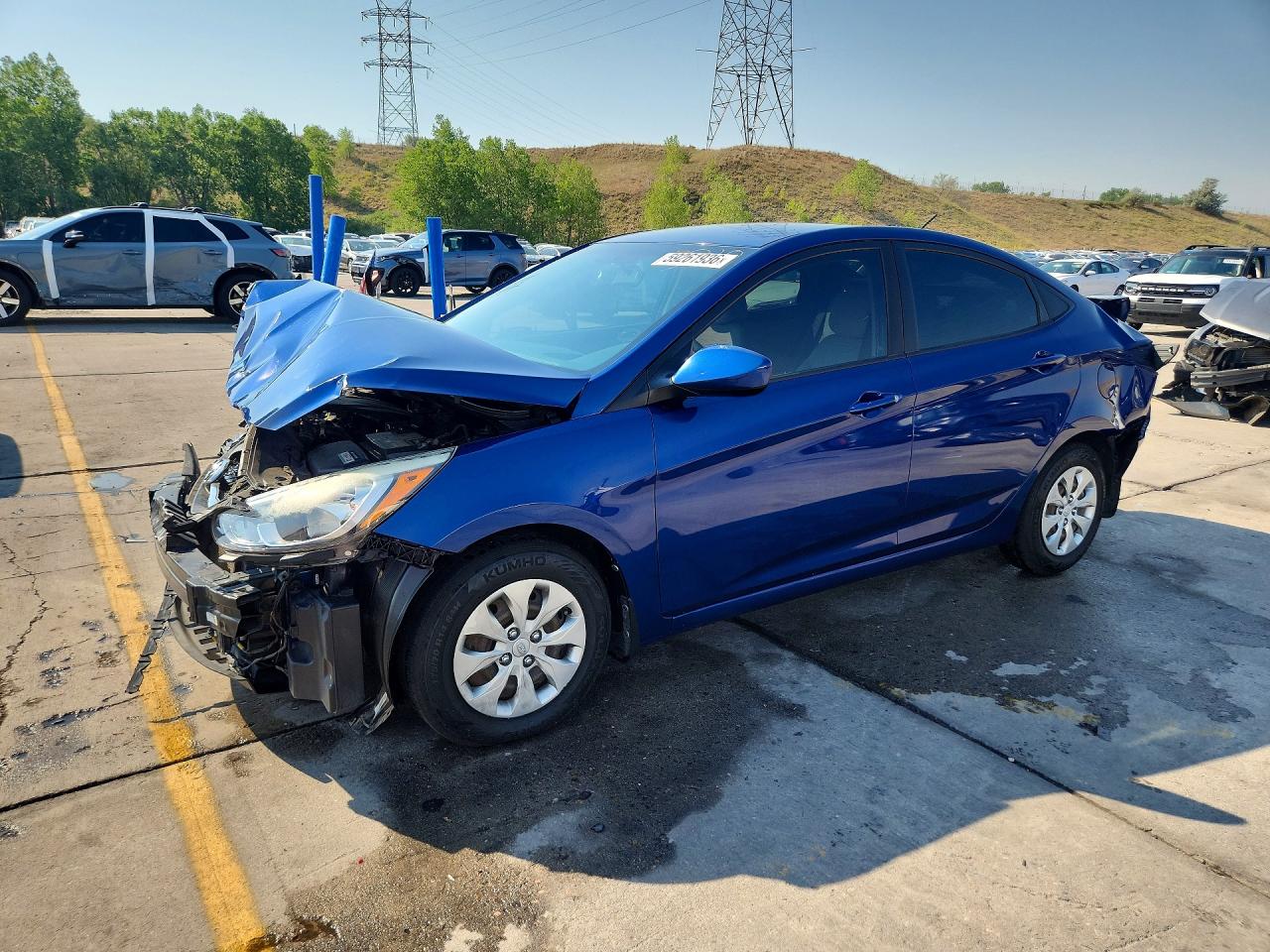2016 Hyundai Accent SE, VIN KMHCT4AE4GU018974 — Rear end