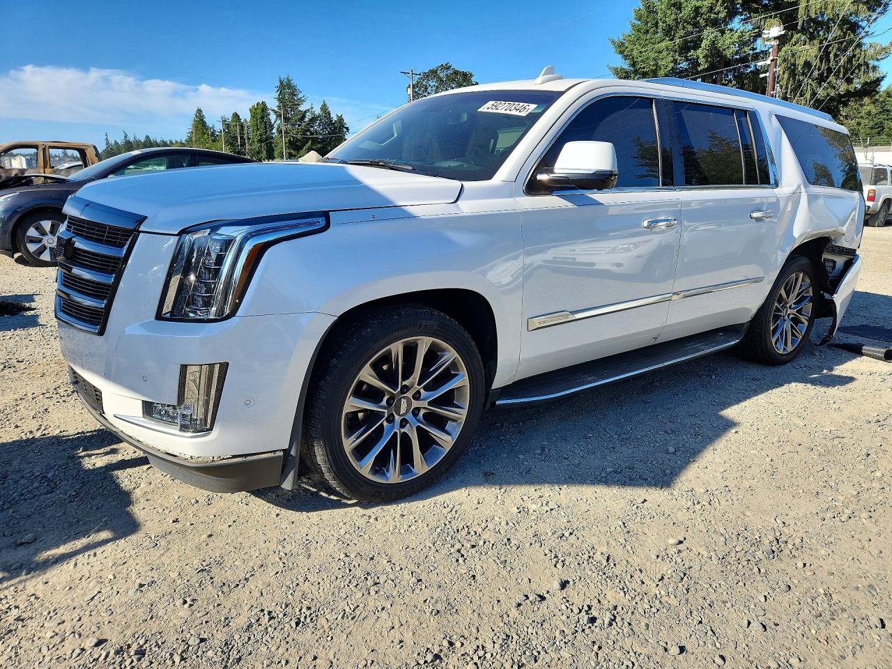 2018 Cadillac Escalade ESV Luxury, VIN 1GYS4HKJ1JR212382 — Rear end