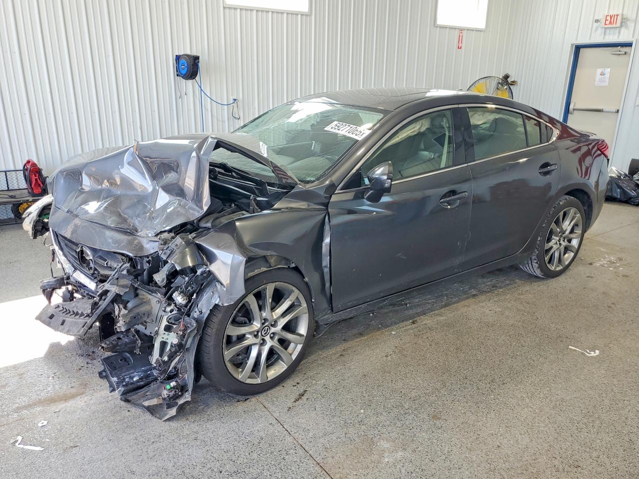 2015 Mazda 6 i Grand Touring, VIN JM1GJ1W69F1165383 — Front end