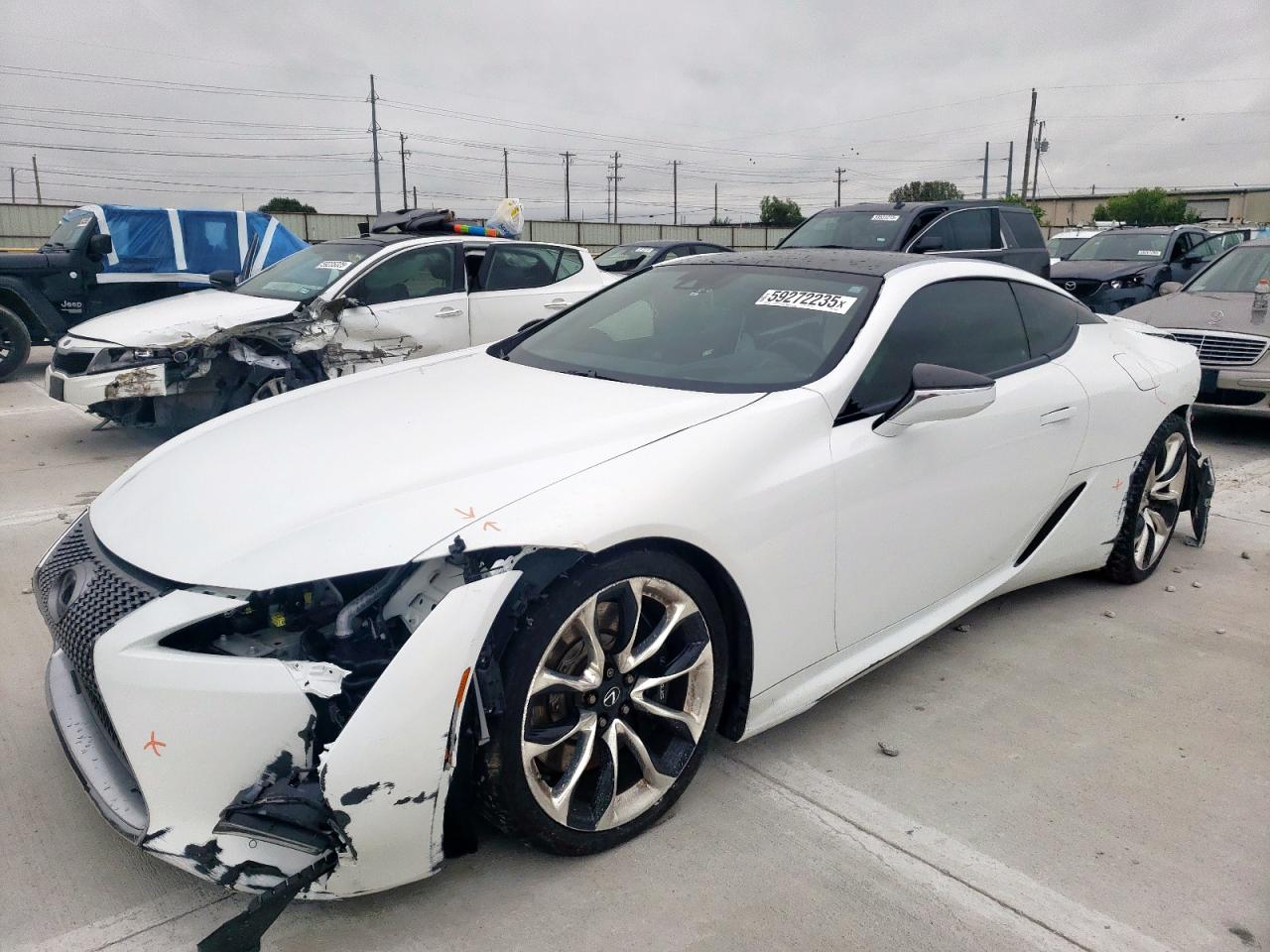 2021 Lexus LC 500h, VIN JTHBP5AY8MA104403 — Front end