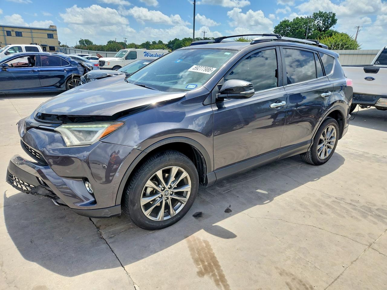 2018 Toyota RAV4 Limited, VIN JTMYFREV7JJ169194 — Front end