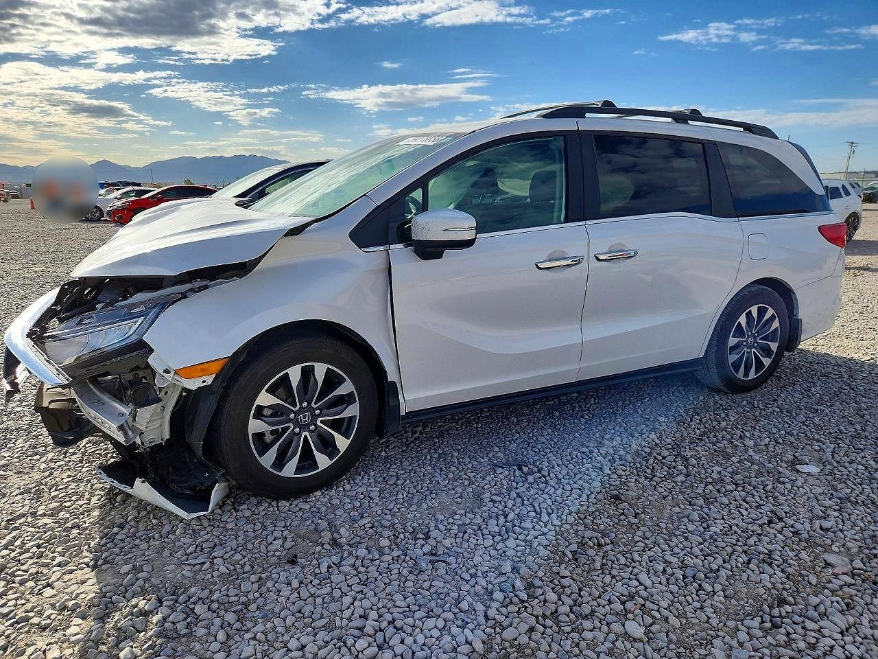 2023 Honda Odyssey EX-L, VIN 5FNRL6H6XPB073060 — Front end