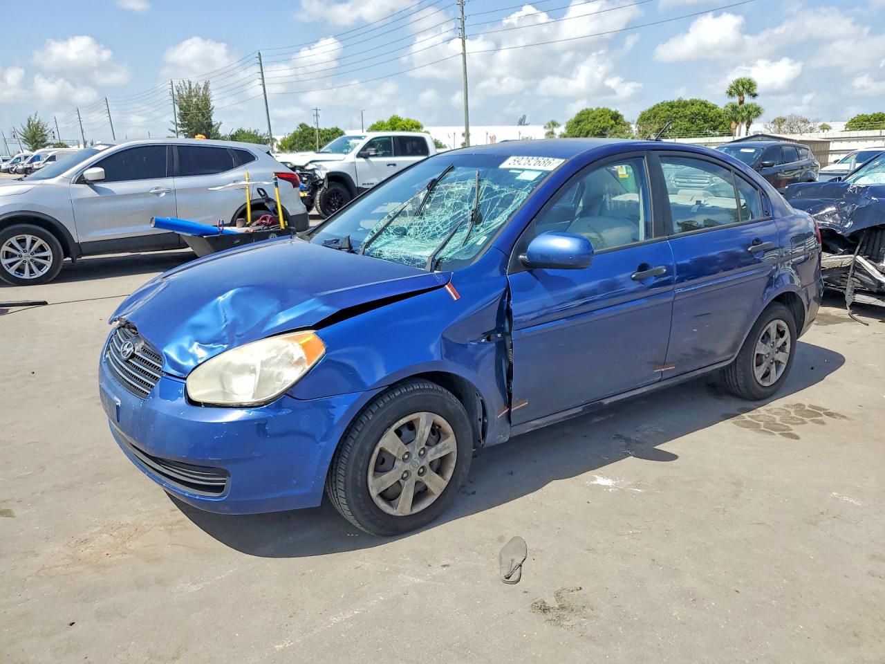 2010 Hyundai Accent GLS, VIN KMHCN4ACXAU482156 — Front end