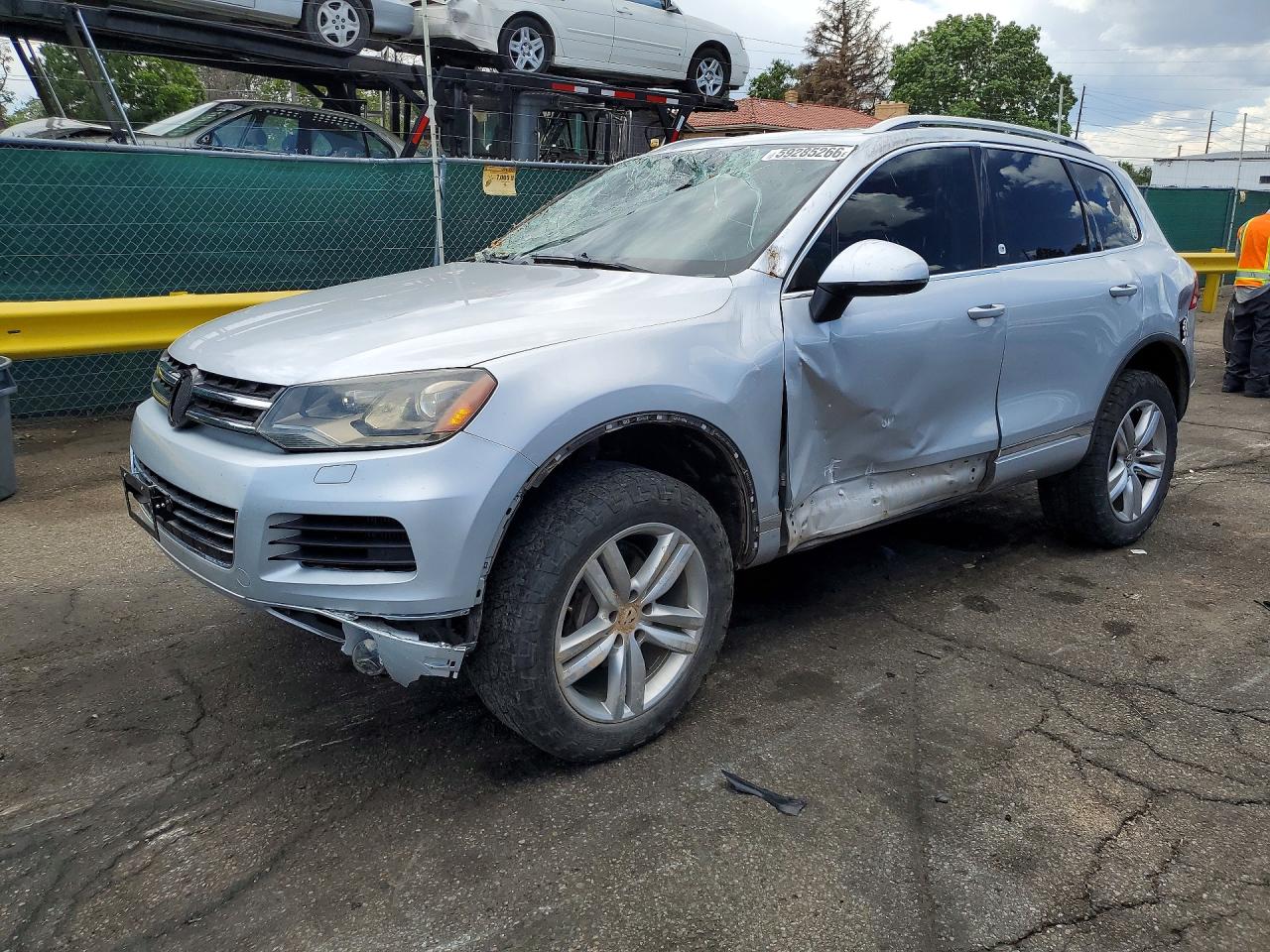 2012 Volkswagen Touareg Sport, VIN WVGFK9BP7CD001805 — Rollover