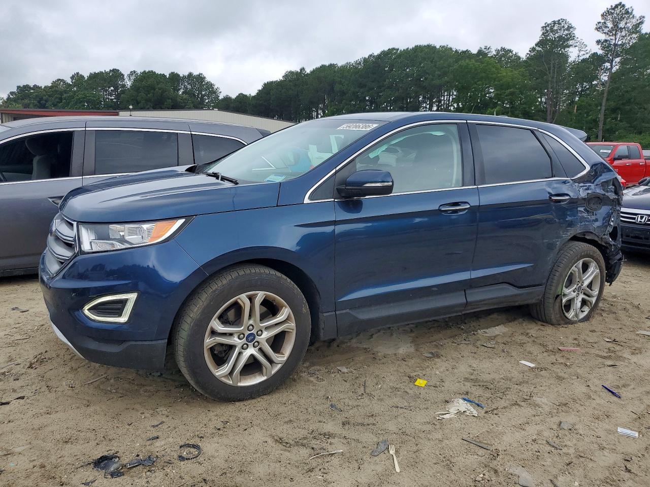 2017 Ford Edge Titanium, VIN 2FMPK4K97HBB29094 — Rear end