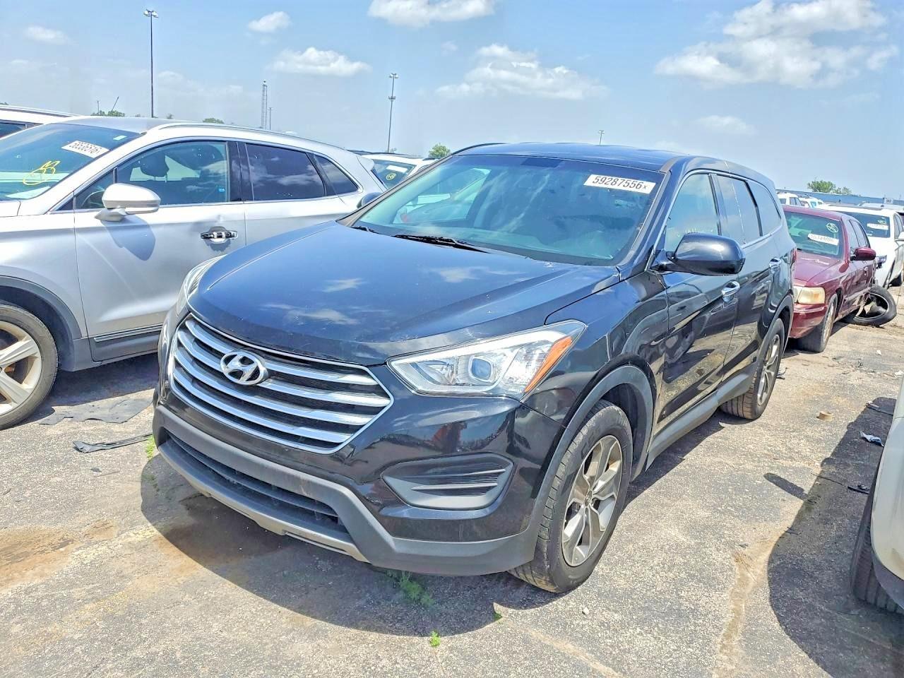 2013 Hyundai Santa Fe GLS, VIN KM8SMDHF8DU011870 — Rear end