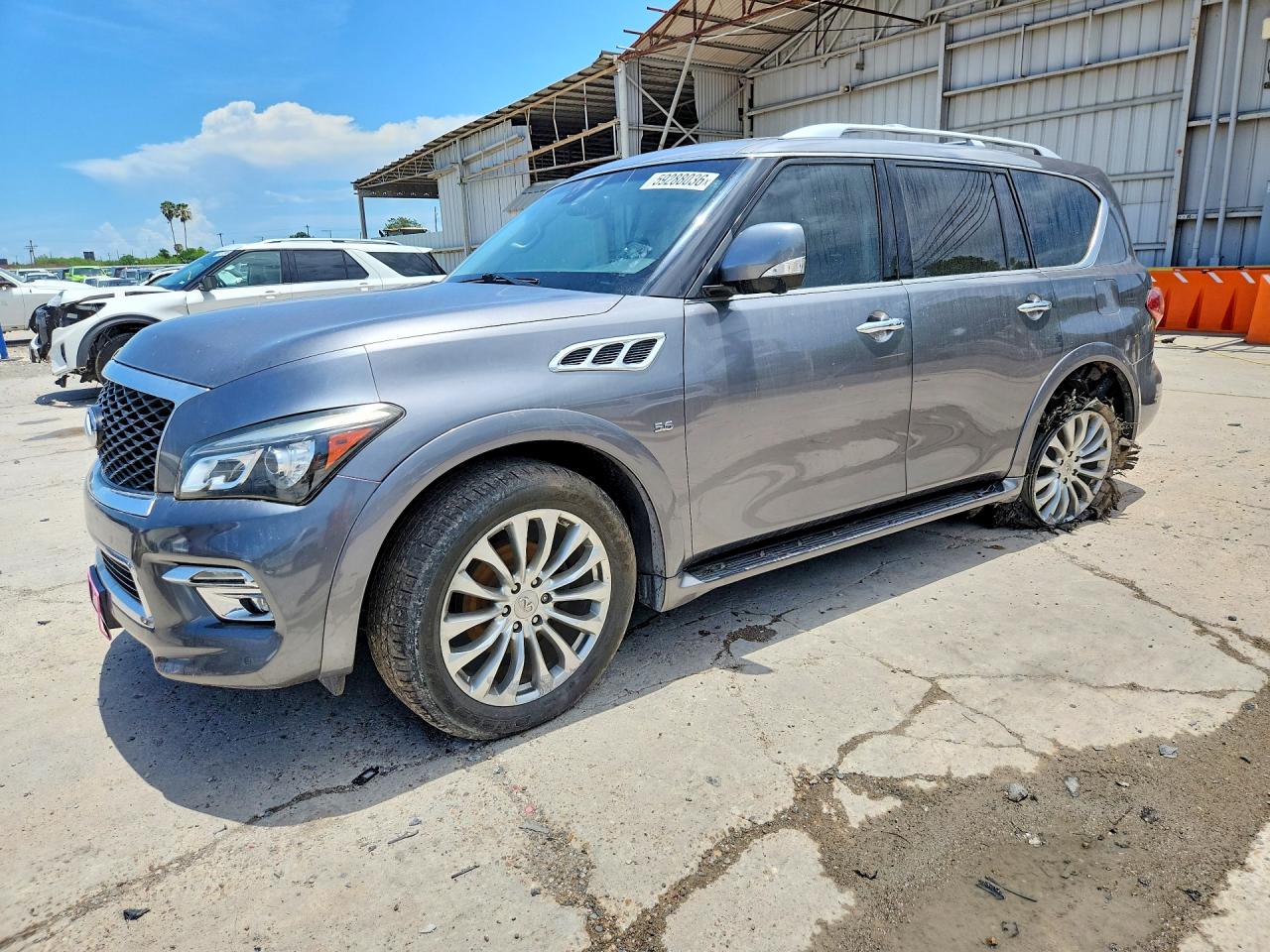 2017 Infiniti QX80, VIN JN8AZ2NF7H9647364 — Undercarriage