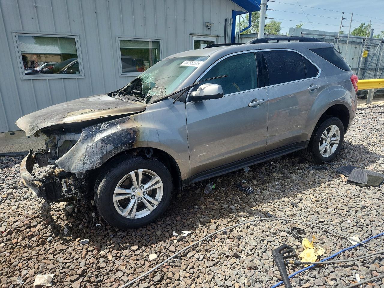 2012 Chevrolet Equinox 1LT, VIN 2GNFLEE59C6263156 — Engine fire