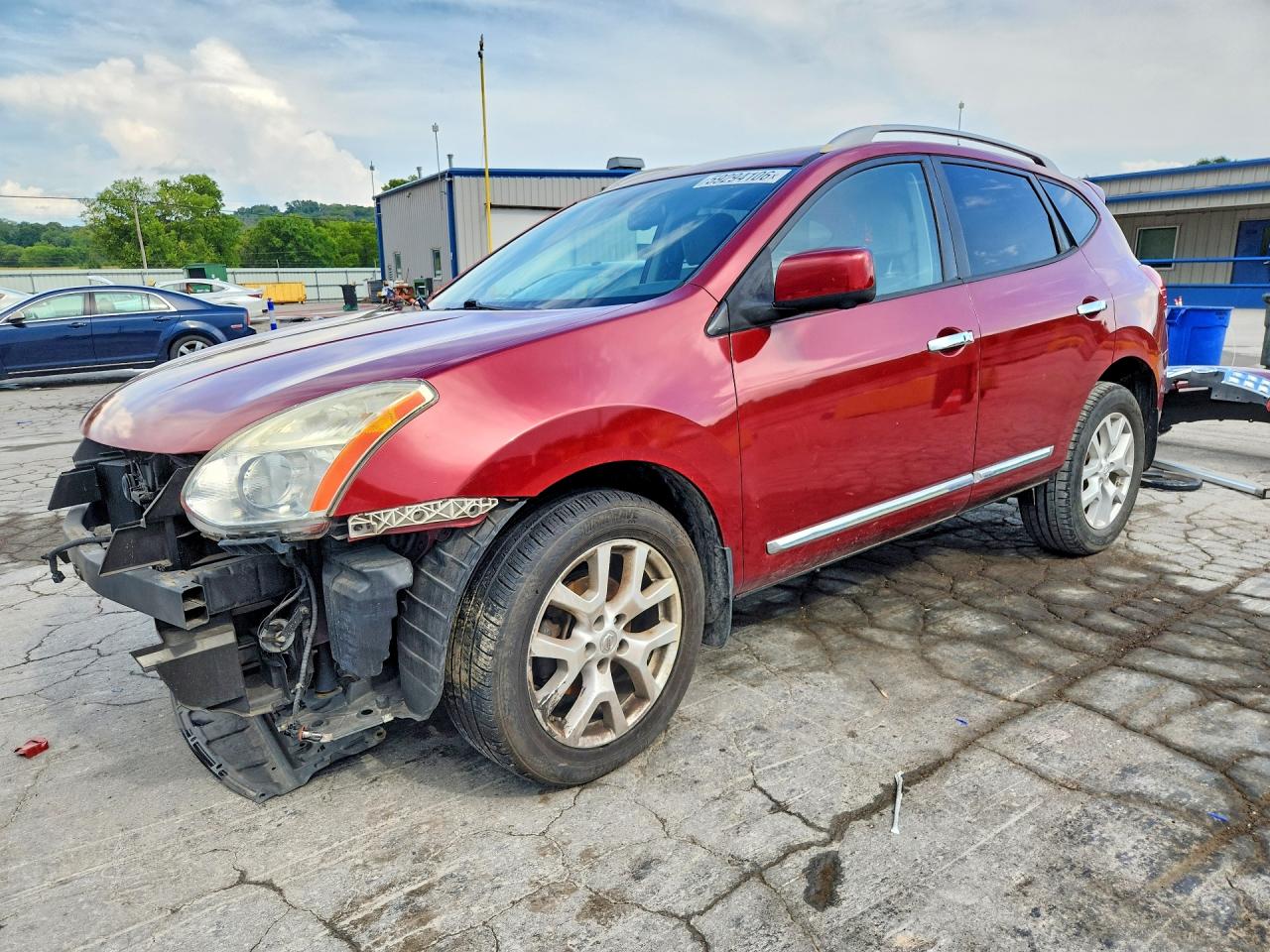 2012 Nissan Rogue SV, VIN JN8AS5MT8CW254397 — Front end