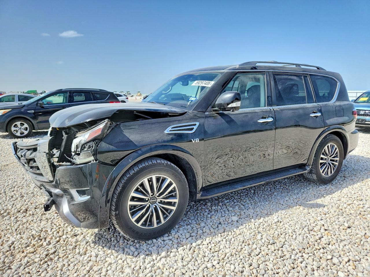 2022 Nissan Armada SL, VIN JN8AY2BA6N9390785 — Front end
