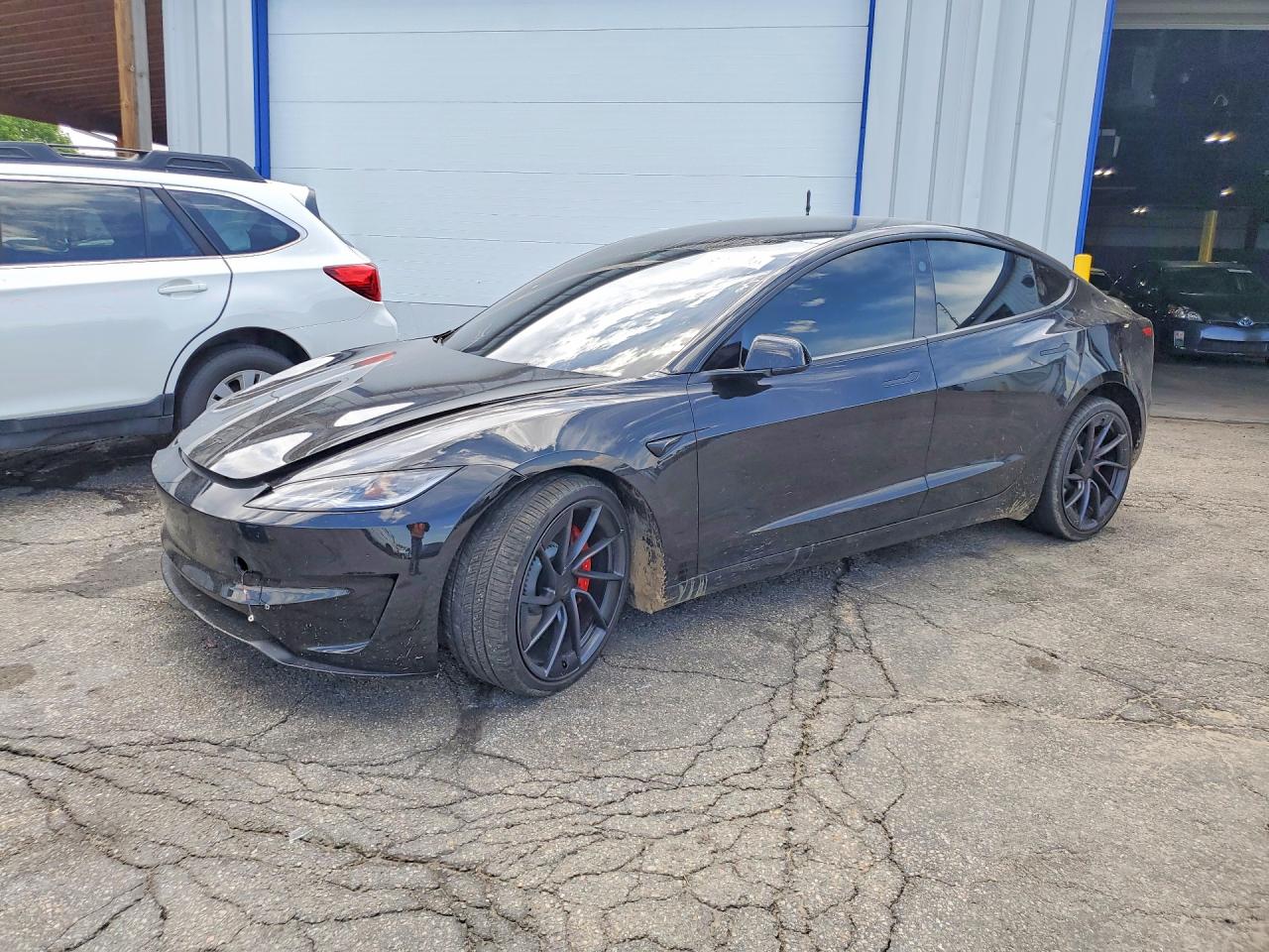 2026 Tesla Model 3 Performance, VIN 5YJ3E1ET5TF193789 — Front end