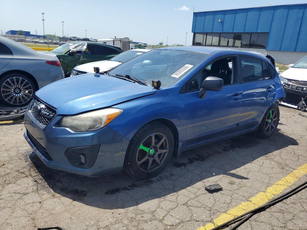 2014 Subaru Impreza 2.0i, VIN JF1GPAA66E9249589 — Rear end