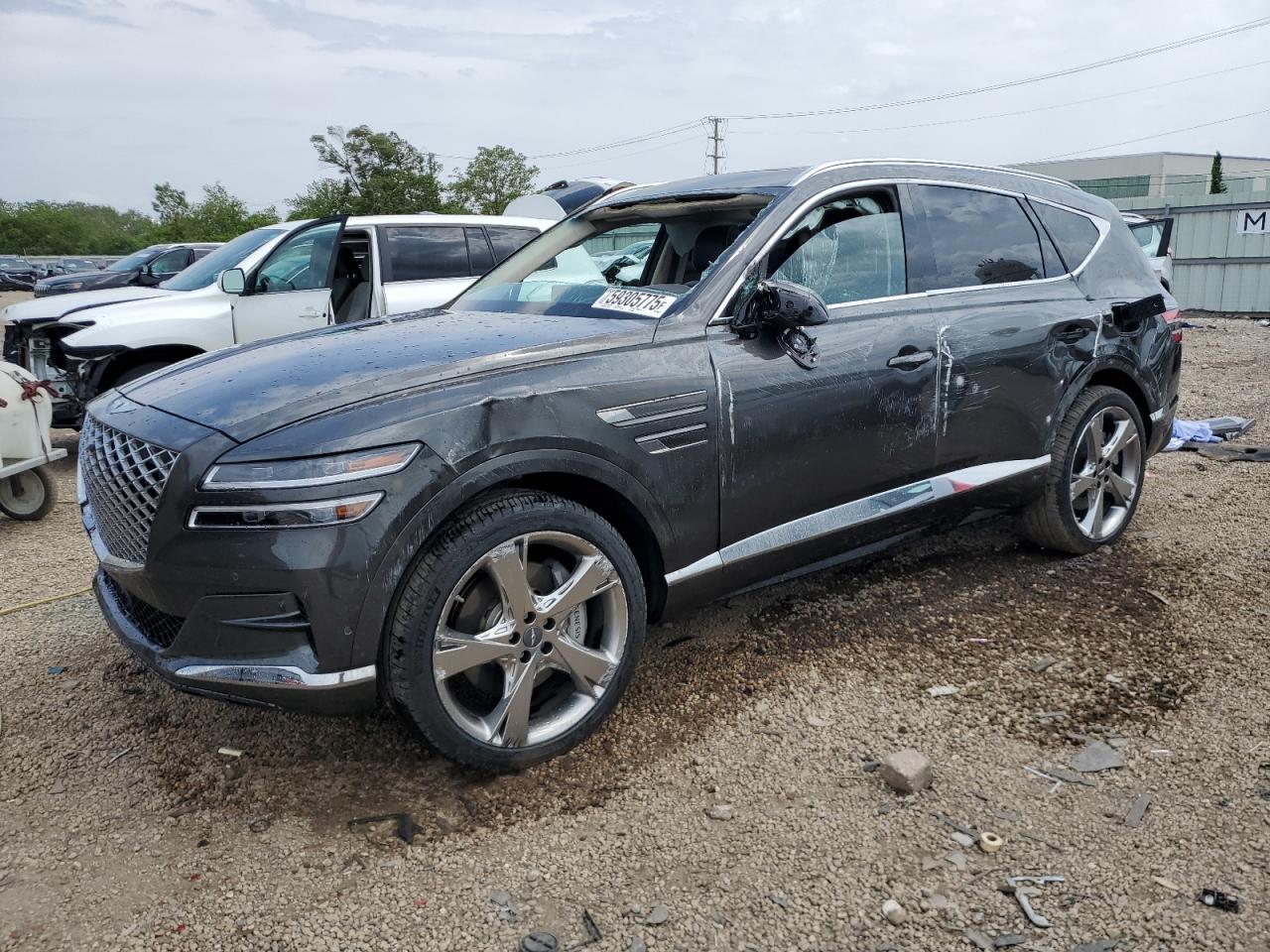 2024 Genesis GV80, VIN KMUHCESC9RU183691 — Rollover