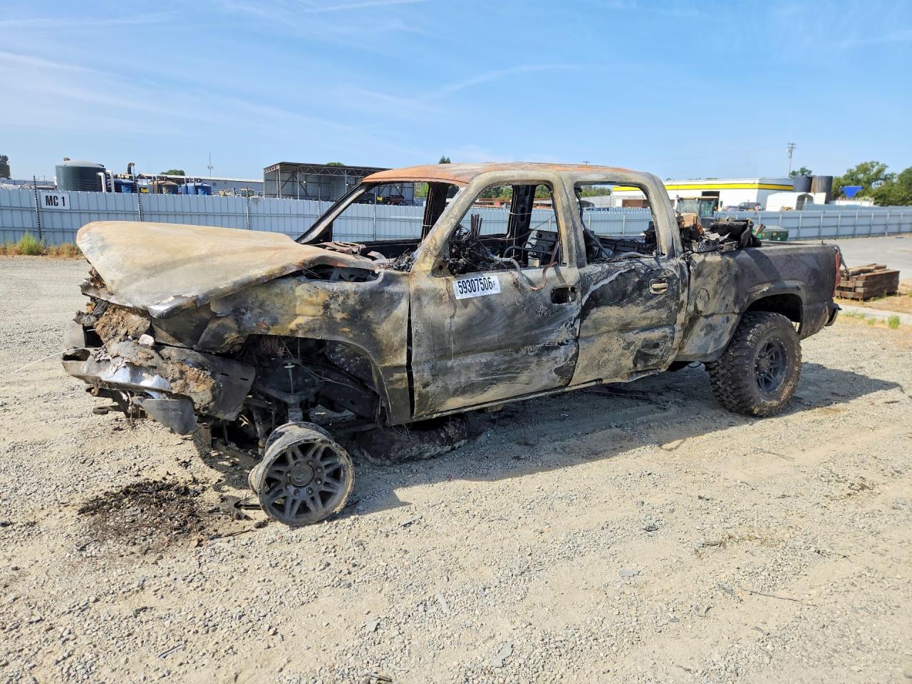 2004 Chevrolet Silverado 2500 LS, VIN 1GCGK23U64F121668 — Burn