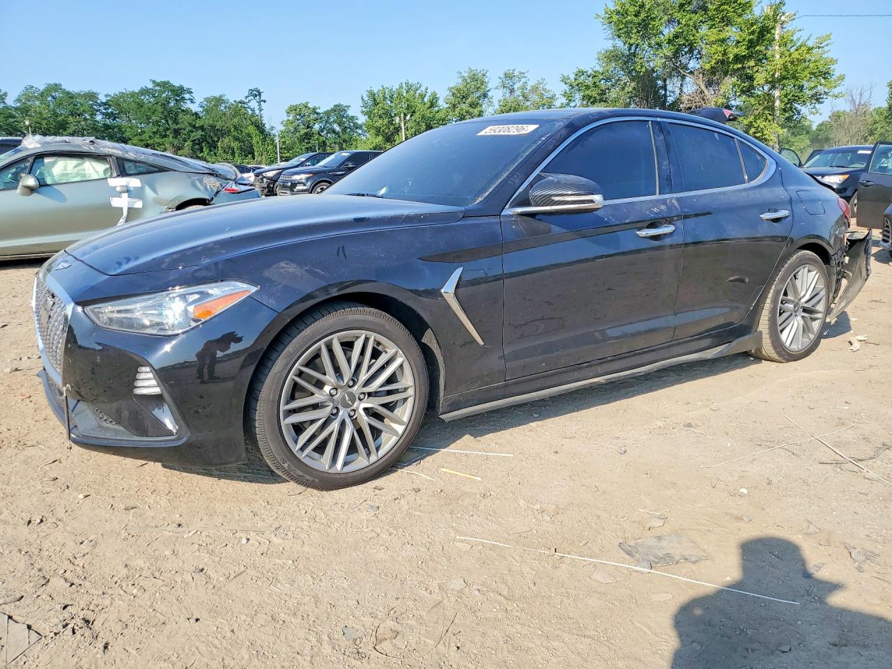 2021 Genesis G70 2.0T, VIN KMTG34LA2MU070729 — Rear end