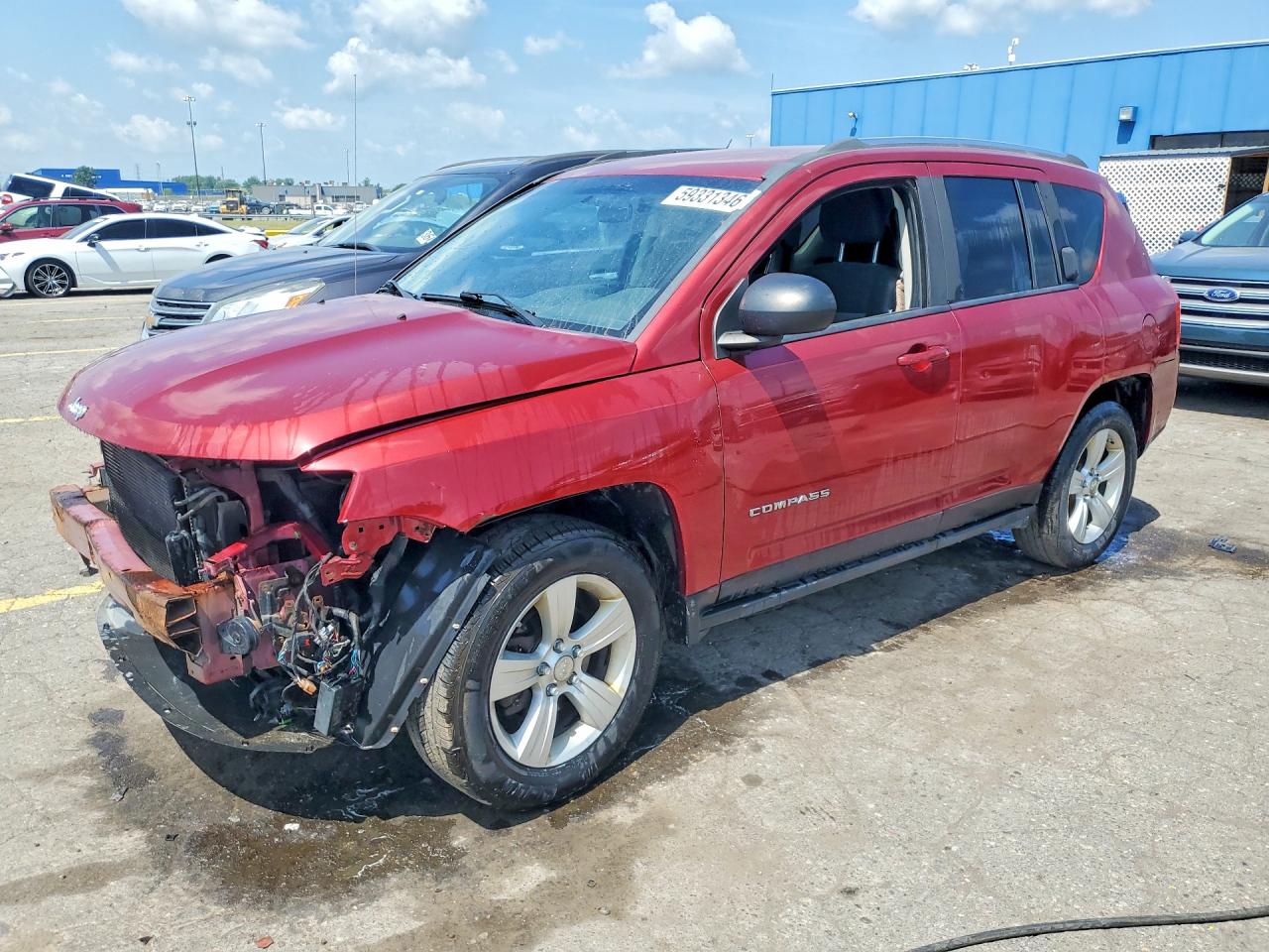 2012 Jeep Compass Latitude, VIN 1C4NJCEB4CD580185 — Front end