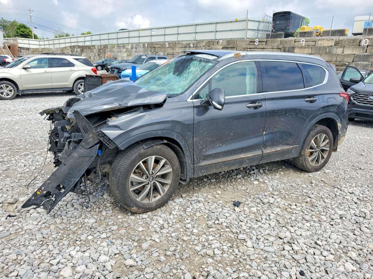 2020 Hyundai Santa Fe Limited, VIN 5NMS53AD9LH293429 — Опрокидывание