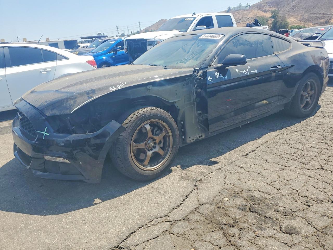 2015 Ford Mustang EcoBoost, VIN 1FA6P8TH1F5413696 — Front end